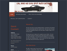 Tablet Screenshot of calandhisdogspotautodetailing.com